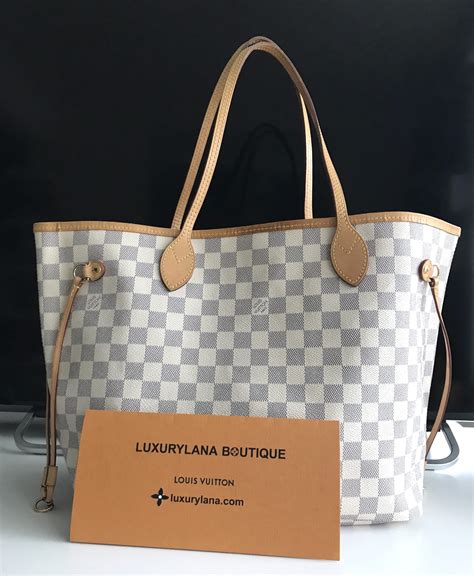 borse louis vuitton usate damier azur neverfull iniziali